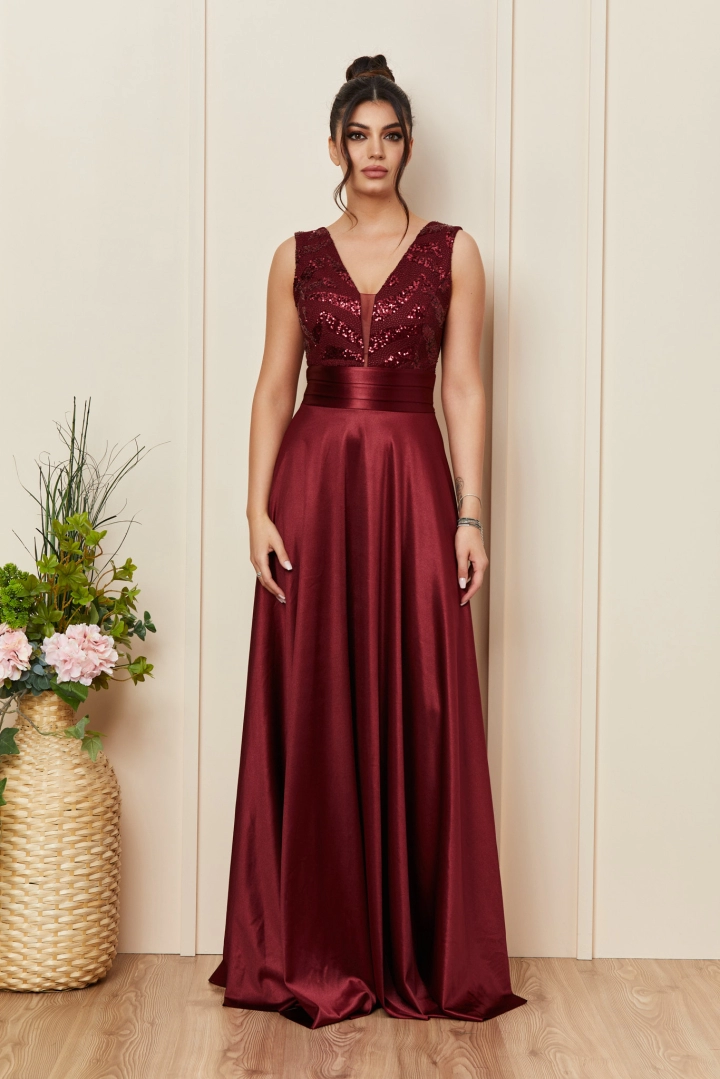Rochie de ocazie Delight Bordo