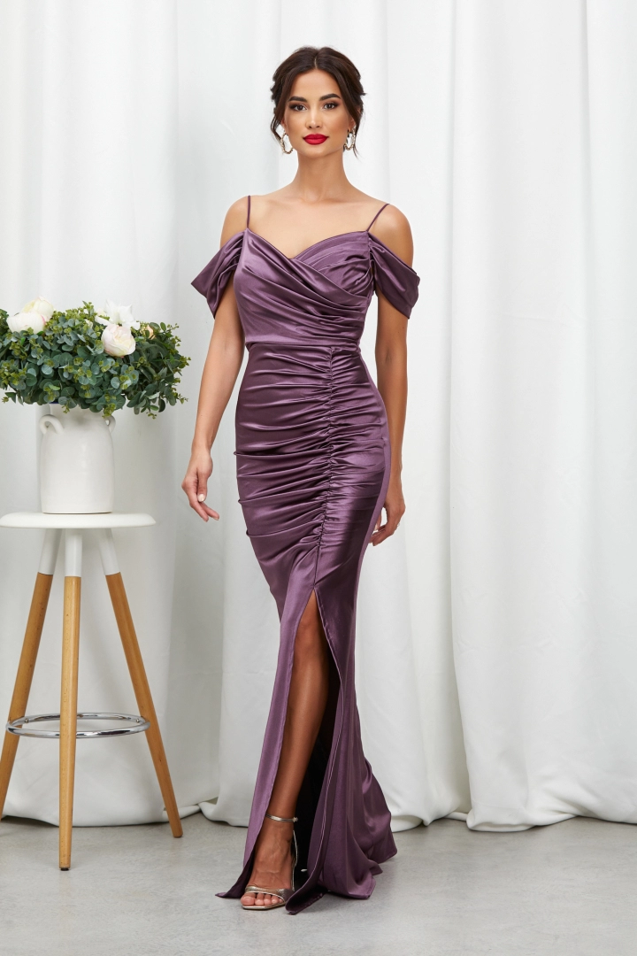 Rochie lungă mulată pe corp Deseo Mov