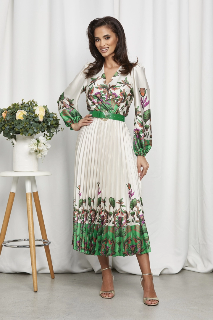 Rochie midi din satin Ligia