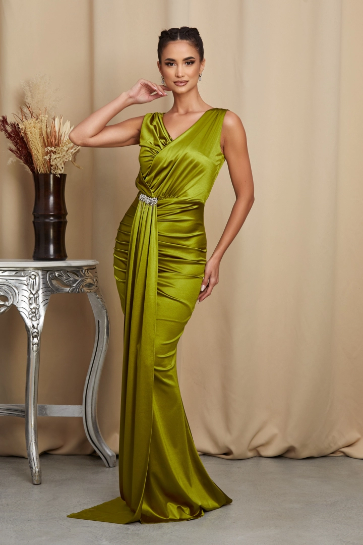 Rochie lungă mulată pe corp Reina Fistic