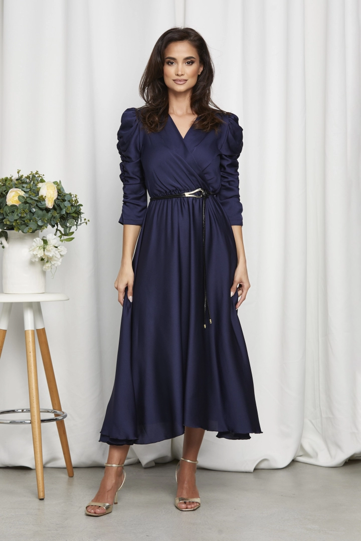 Rochie midi din satin Yulia