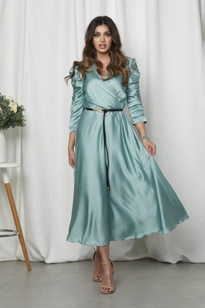 Rochie midi din satin Yulia